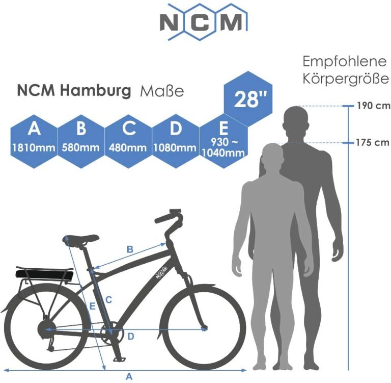 ncm hamburg bicicletta elettrica da città